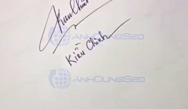Chữ ký đẹp tên Kiều Chinh