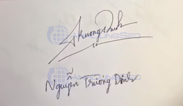 Chữ ký đẹp tên Nguyễn Trường Dinh